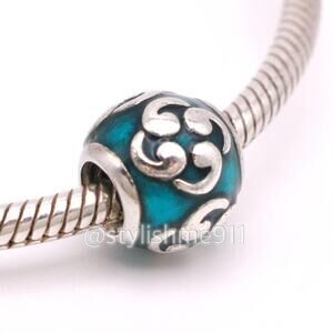 Authentic PANDORA Retired Turquoise Comma Charm - 790491EN08